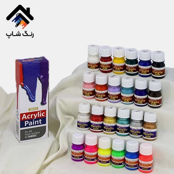 پک 6 عددی رنگ اکریلیک مولتی سورفیس 55 میل سوداکو