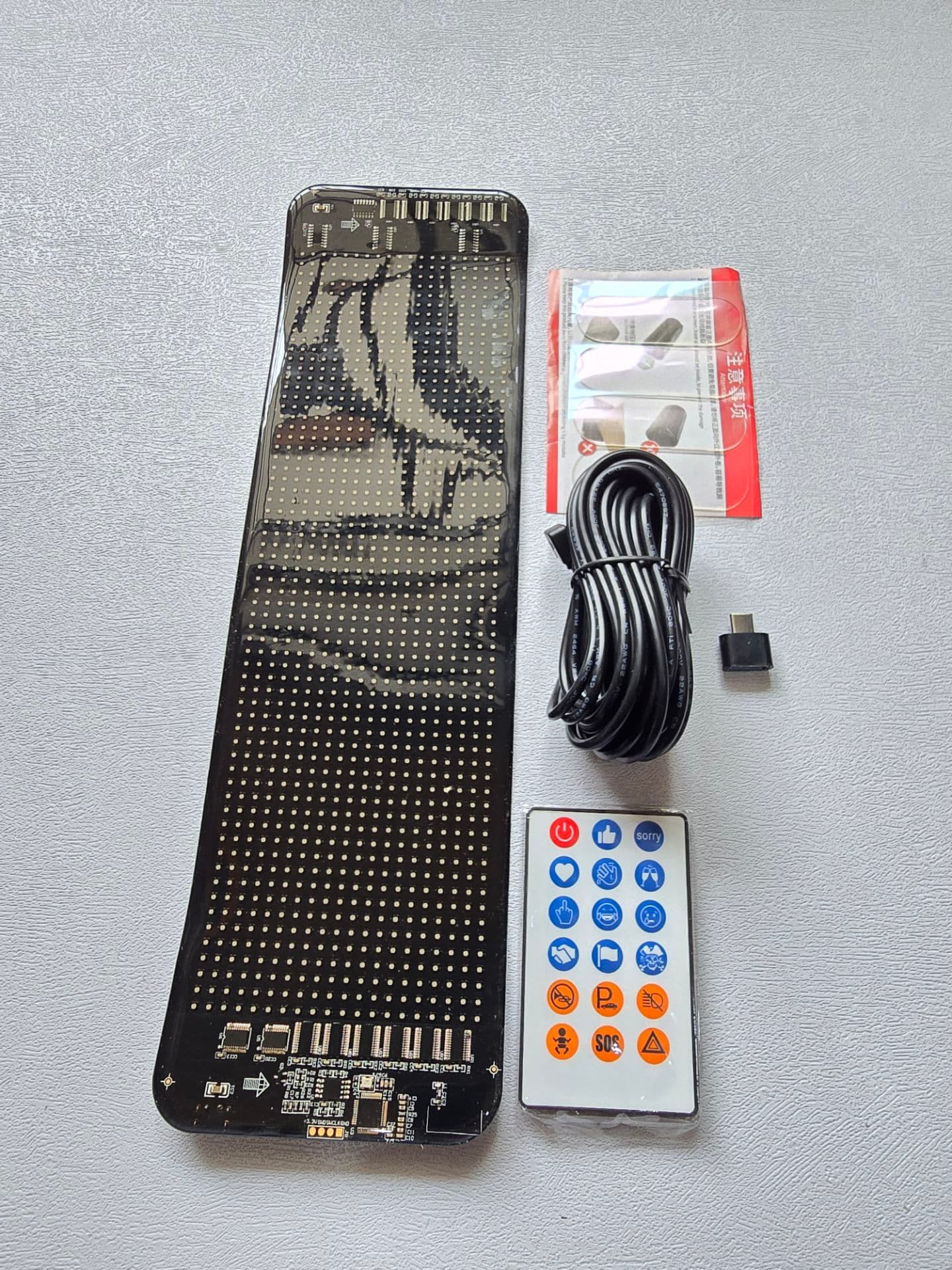 نمایشگر منعطف ال ای دی خودرو | LED Matrix Panel اورجینال سایز 7×17