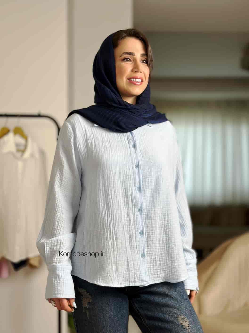 شومیز دبل فیس زنانه مدل سویو