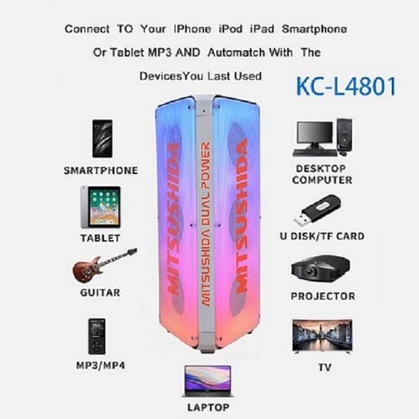 اسپیکر خانگی میتسوشیدا مدل KC-L4801 — تصویر ۵