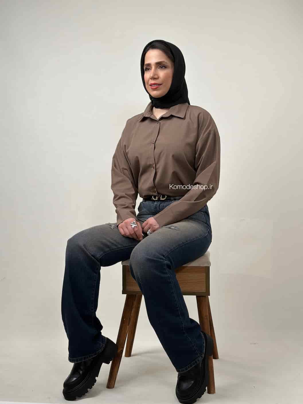 شومیز بیسیک زنانه قد 70 مدل لیزا — تصویر ۸
