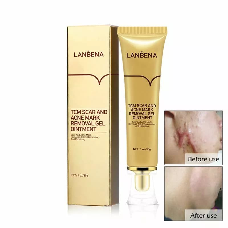 ژل ترمیم کننده جای زخم و آکنه LANBENA