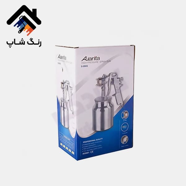 پيستوله Aurita-HVLP-S990s سوزن 1.8 کاسه زير فلزي 600CC — تصویر ۲