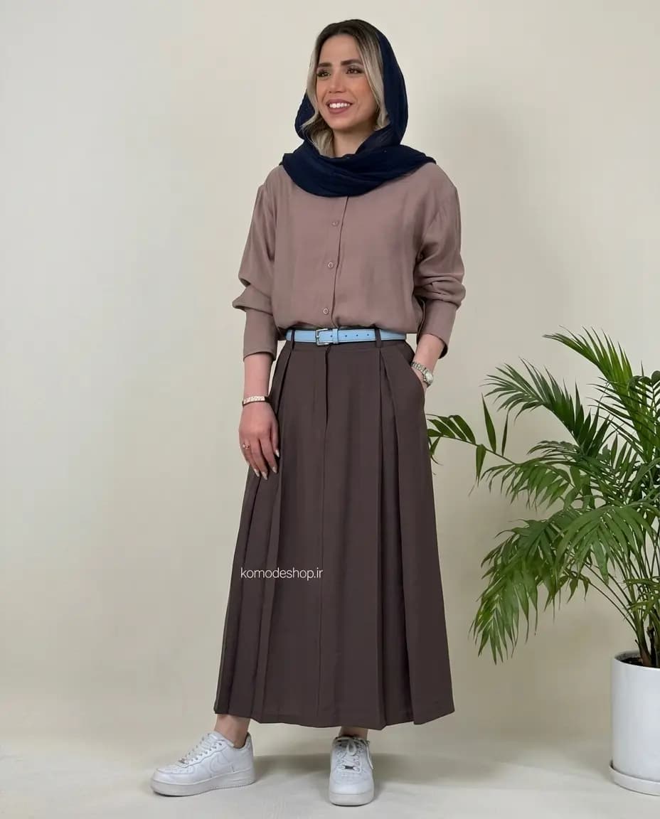 دامن سیلک ماهین