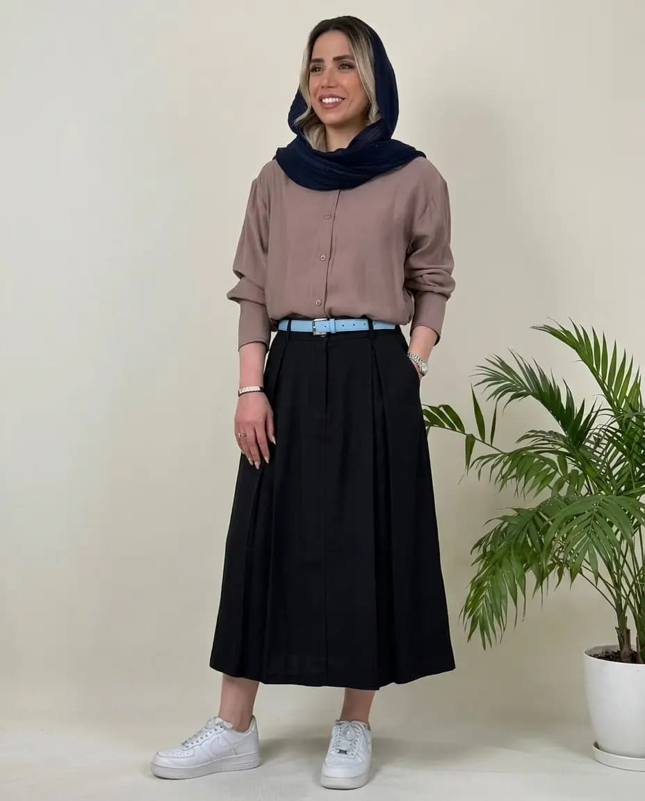 دامن سیلک ماهین — تصویر ۵