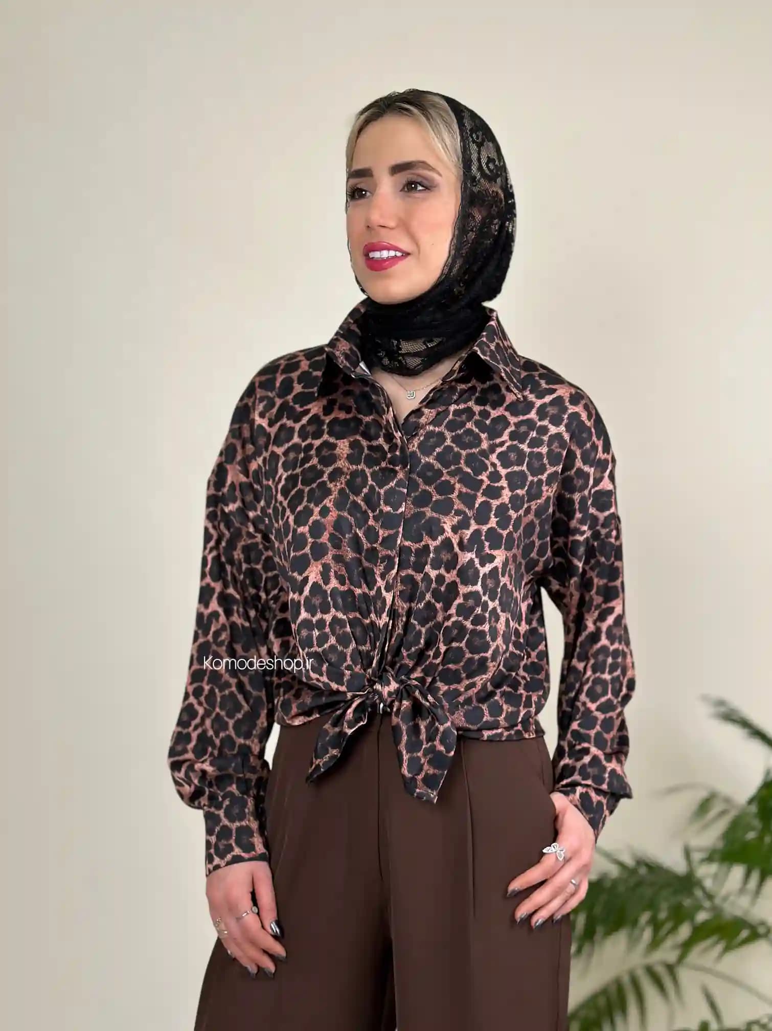 شومیز پلنگی قد 70 لیمارا