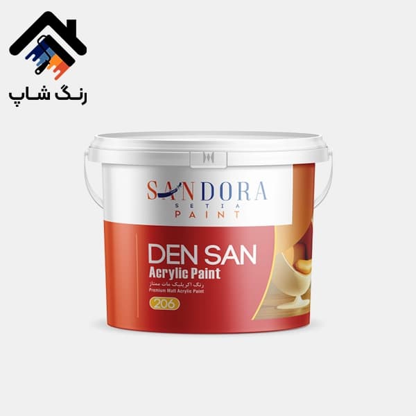 رنگ اکریلیک دن سان مات ممتاز داخلی ساندورا کد 206