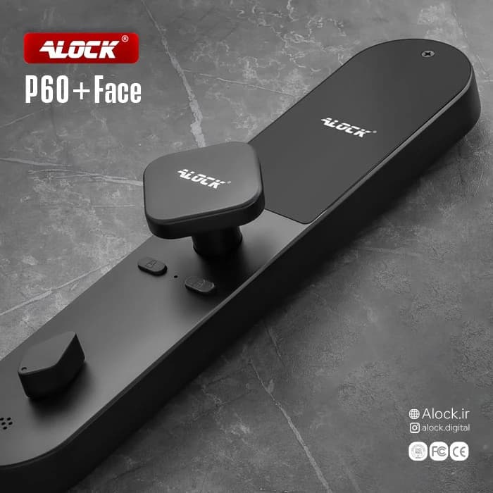دستگیره تشخیص چهره و قفل اثر انگشتی دیجیتال ALOCK مدل P60+ Face B
