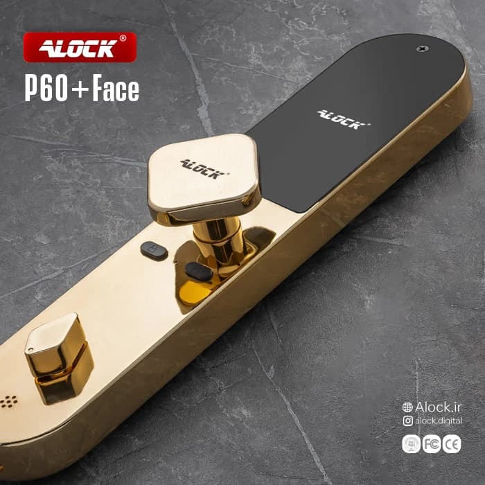 دستگیره تشخیص چهره و قفل اثر انگشتی دیجیتال ALOCK مدل P60+ Face G