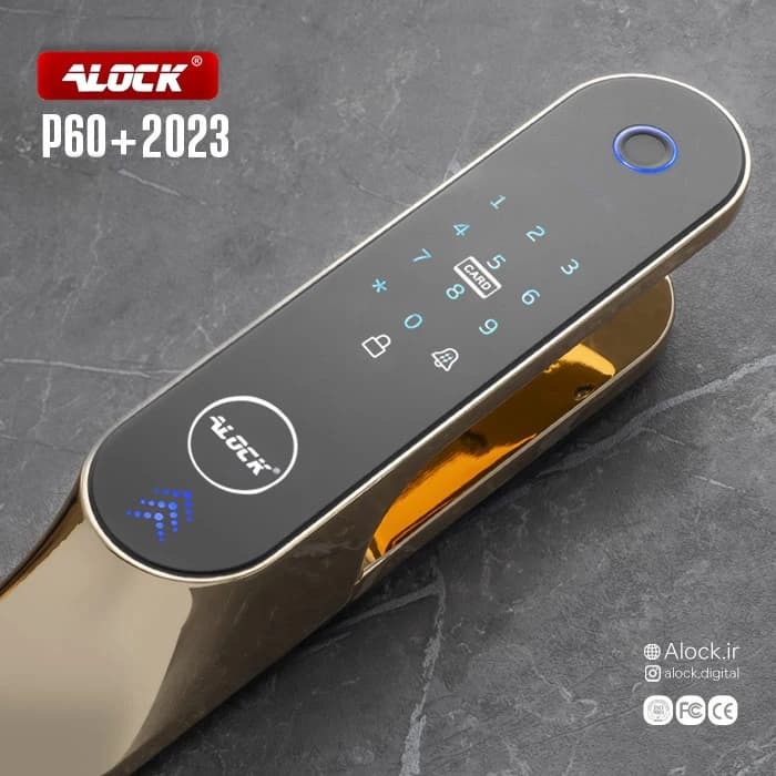 قفل اثر انگشتی دیجیتال ALOCK مدل P60+ Gold — تصویر ۲