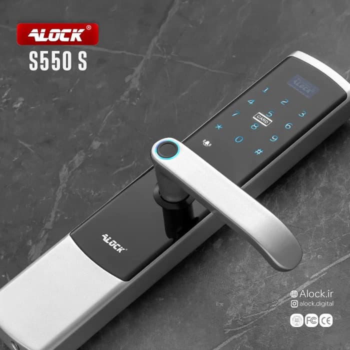 قفل اثر انگشتی دیجیتال آنلاین ALOCK مدل S550+ Silver