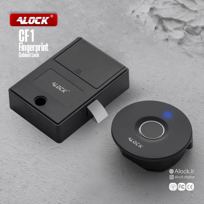 قفل کمدی اثر انگشتی ALOCK مدل CF1 — تصویر ۲