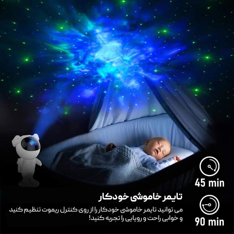 چراغ خواب فضانورد اسپیکردار اورجینال — تصویر ۶