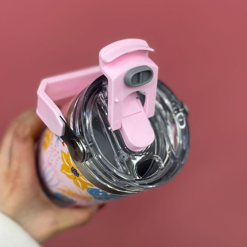 تراول ماگ سیتارایوری گلدار دوحالته دسته دار600ml — تصویر ۸