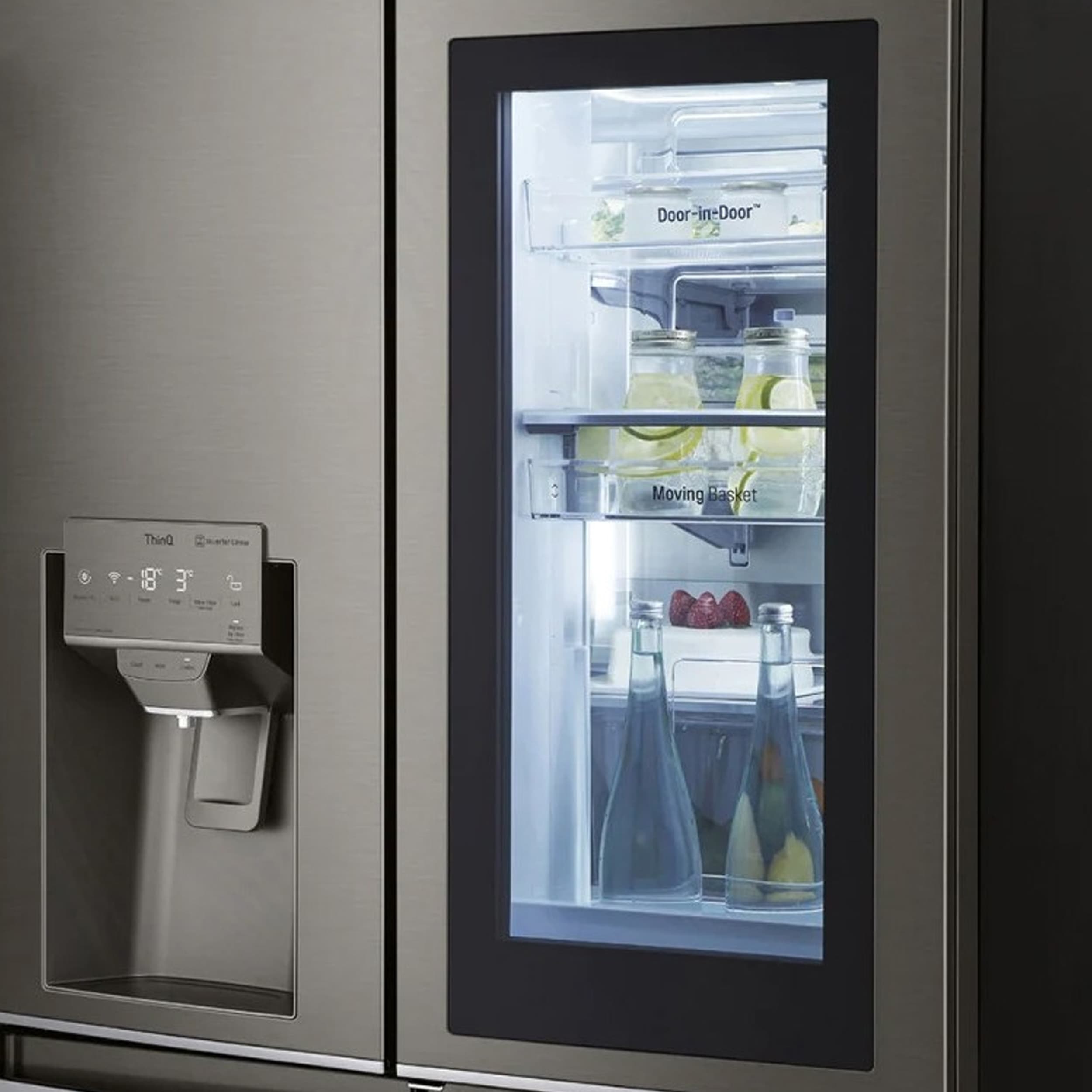 یخچال فریزر چهار درب 25 فوت ال جی مدل GR-X24FMKBL — تصویر ۳