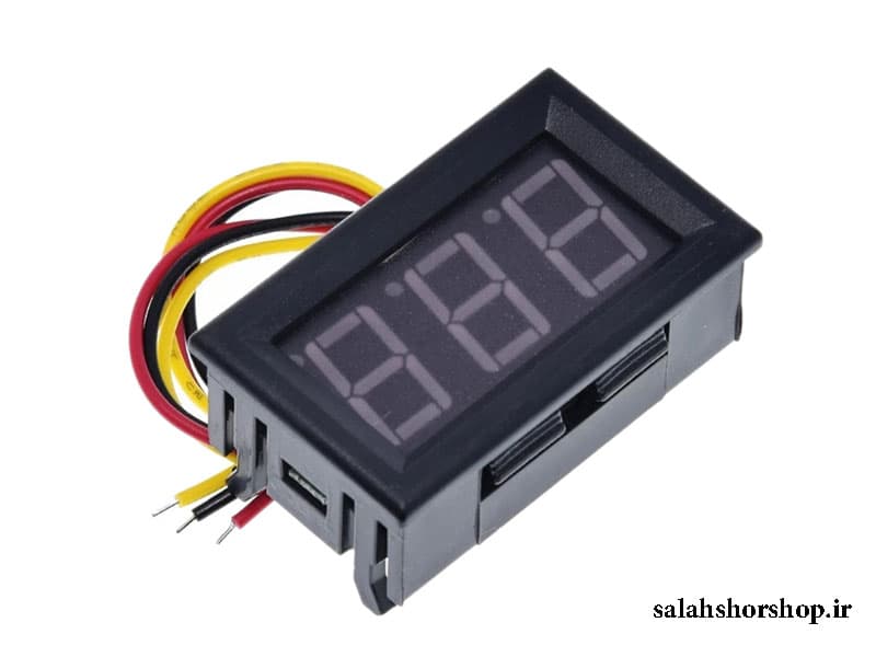 ولتمتر 0-100v قابدار سه سیم 0.56INCH — تصویر ۲