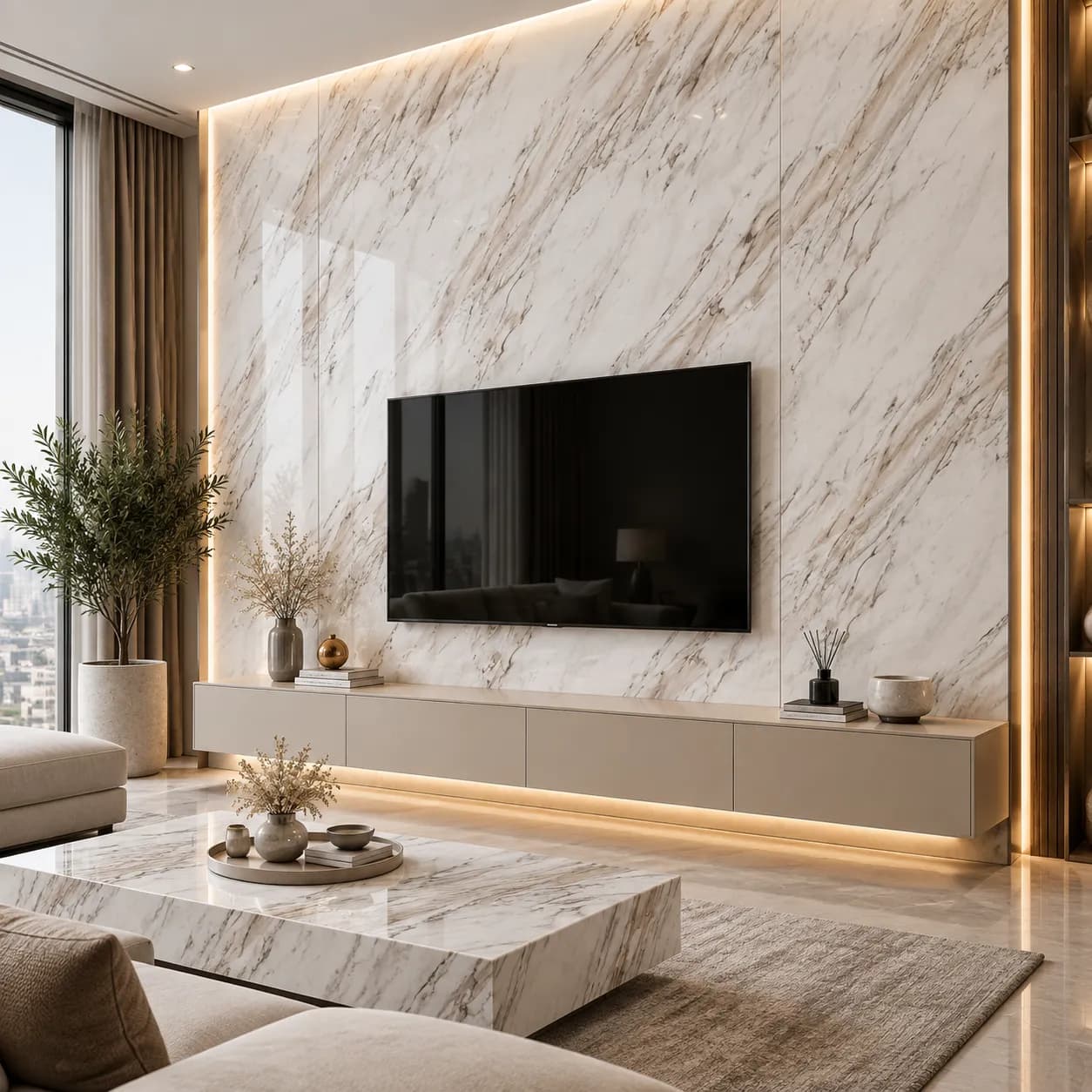 استونید (ماربل شیت) کد 1453 با طرح سنگ مرمر روشن — تصویر ۲
