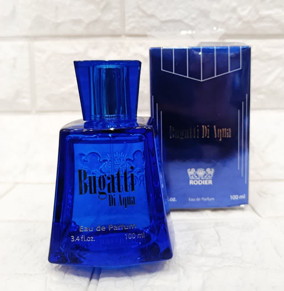 ادوپرفیوم رودیر مدل بوگاتی دی آکوا Bugatti Di Aqua/حجم 100میل/ارسال رایگان