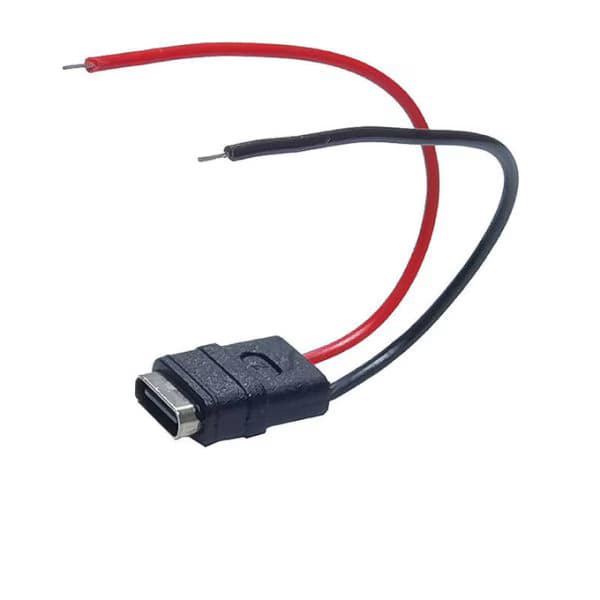 کانکتور مادگی Type-c ضد آب 2 سیم