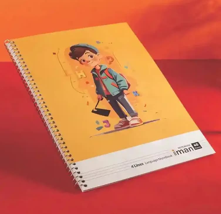 دفتر زبان چهار خط