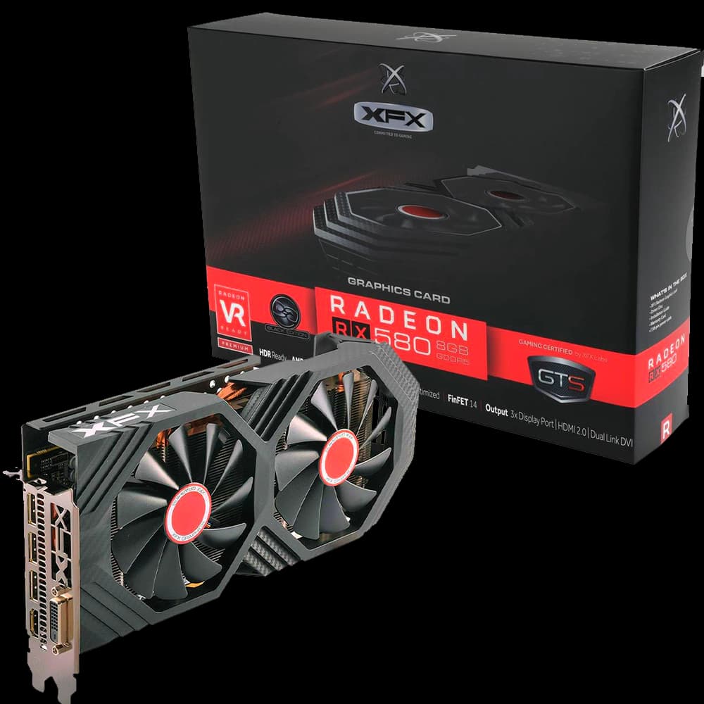 کارت گرافیک ایکس اف ایکس مدل Radeon RX580 GTS 8GB OC Plus — تصویر ۴