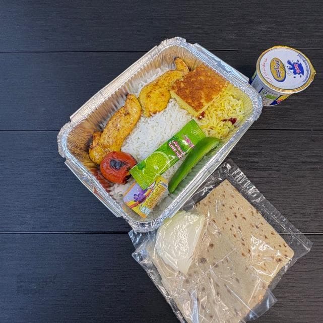 چلو جوجه زعفرانی