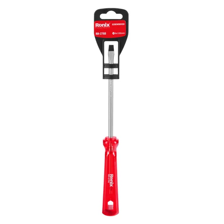 پیچ گوشتی تکی ساده 125*6 دوسو کریستالی رونیکس مدل RH-2768