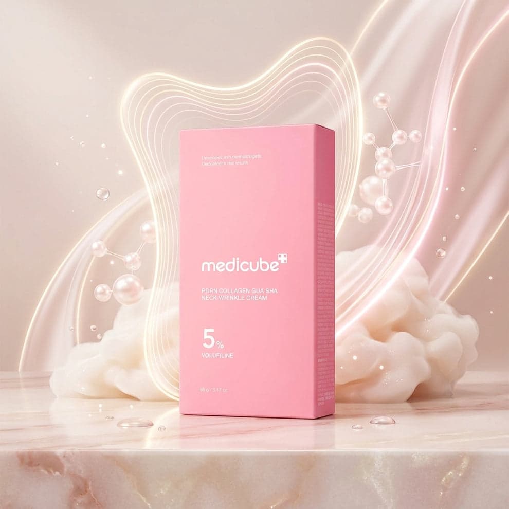 کرم ضد چروک گردن کلاژن PDRN مدیکوب + گواشا — تصویر ۳