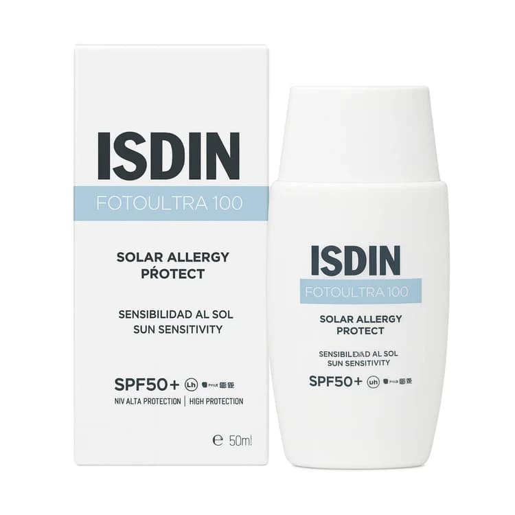 کرم ضد آفتاب بی رنگ سولار آلرژی ایزدین SPF50، اصل اسپانیا