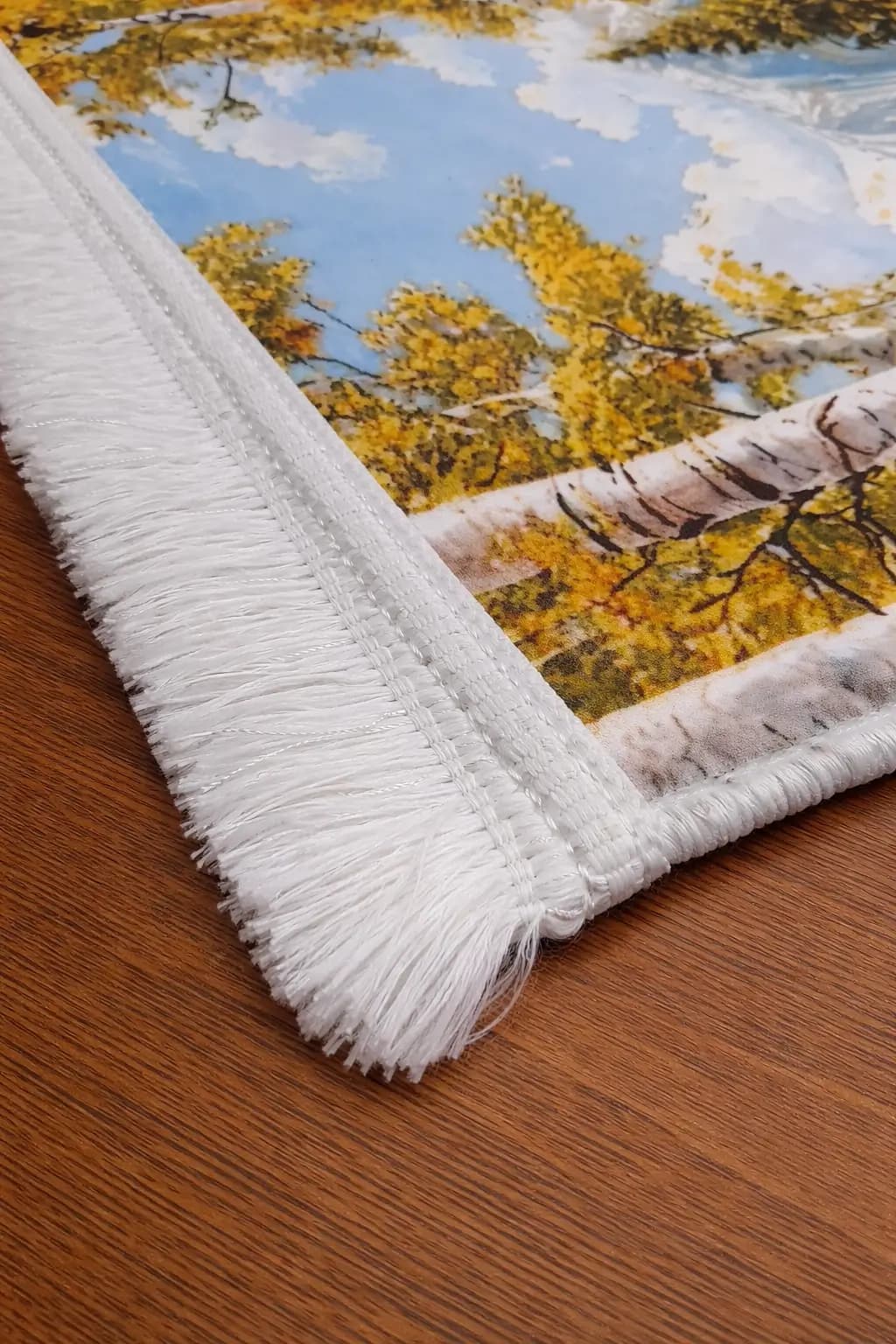 تابلو فرش منظره ی کوهستانی با ابعاد 60×40 — تصویر ۴