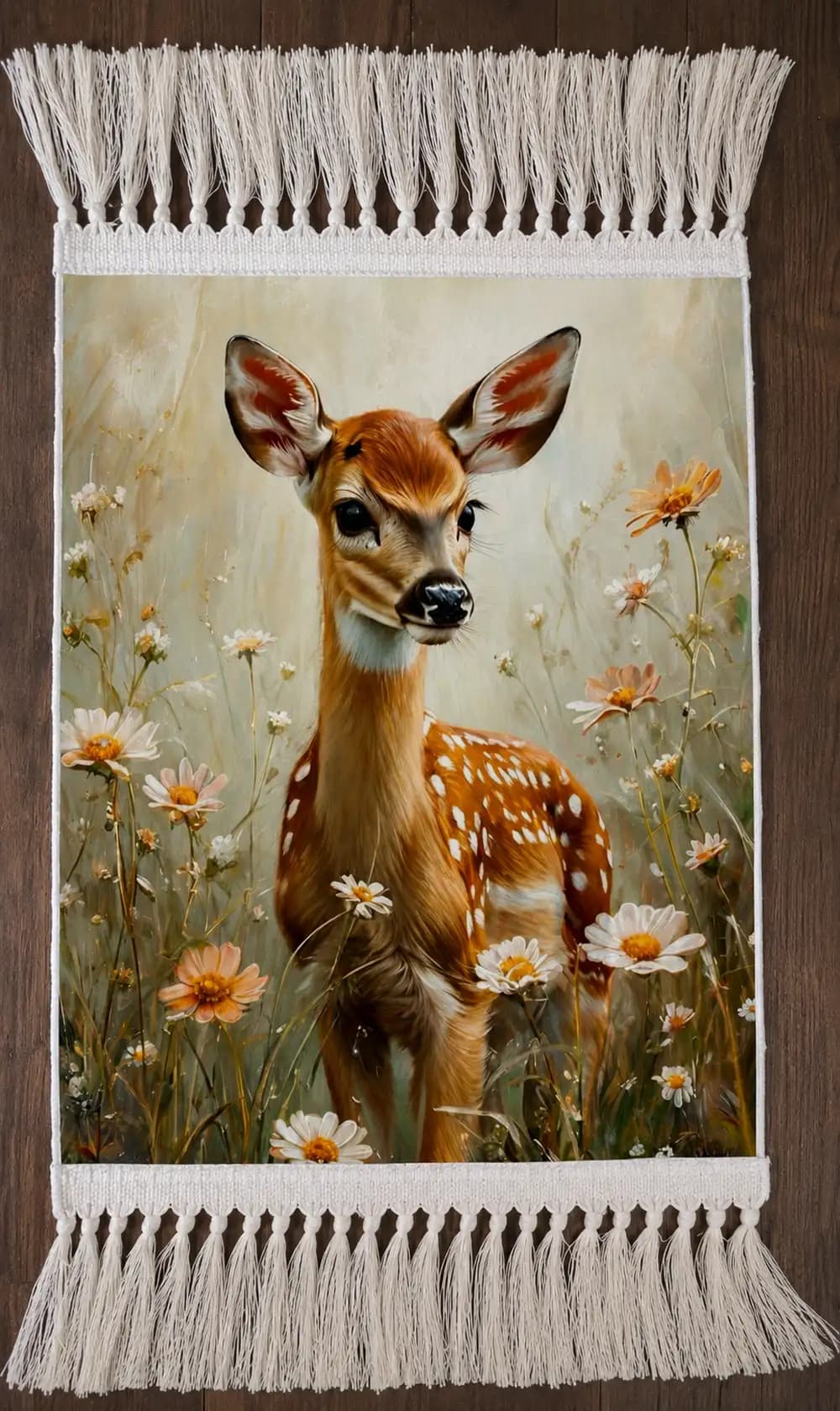 تابلو فرش طرح آهو 30×40