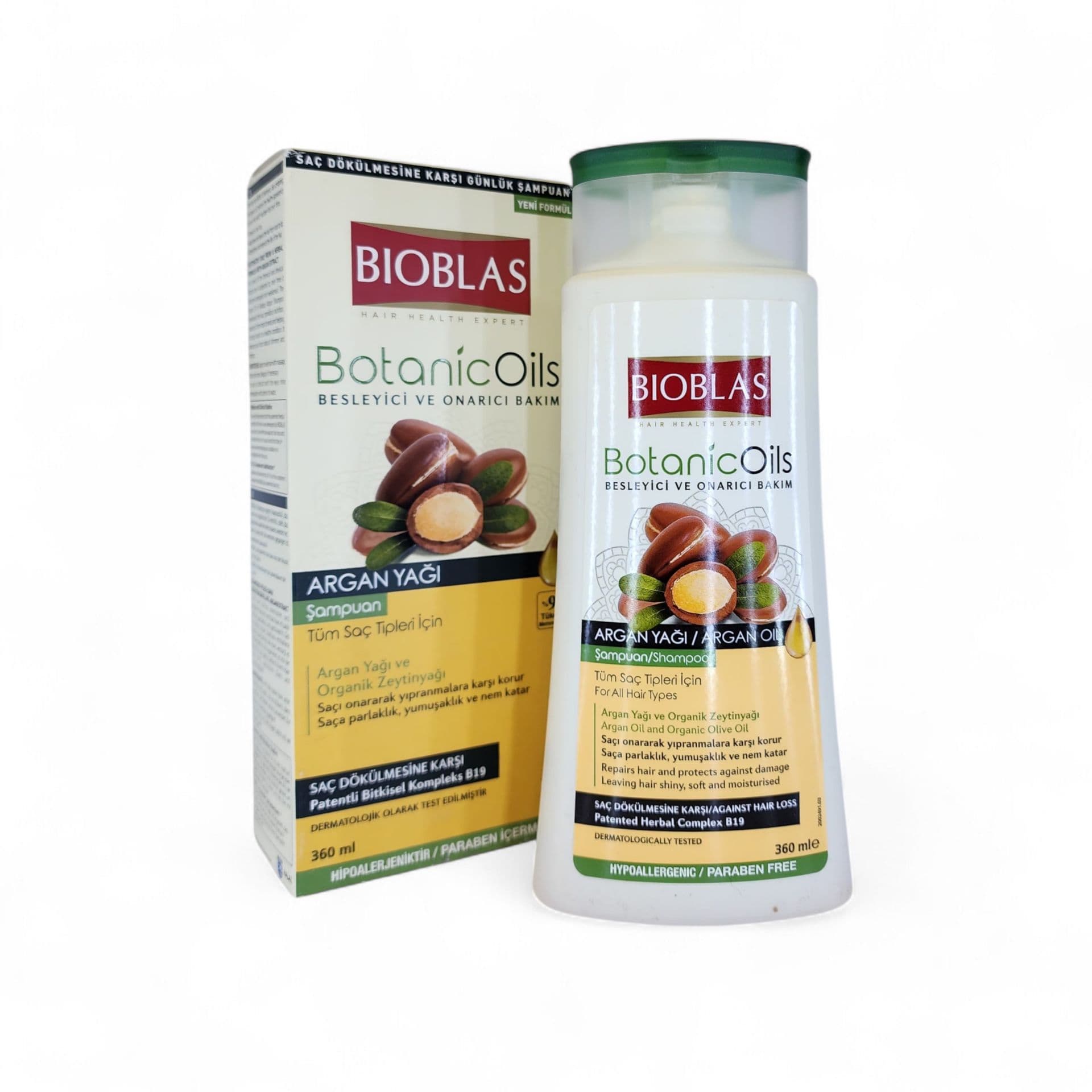 شامپو روغن آرگان بیوبلاس مدل Botanic Oils