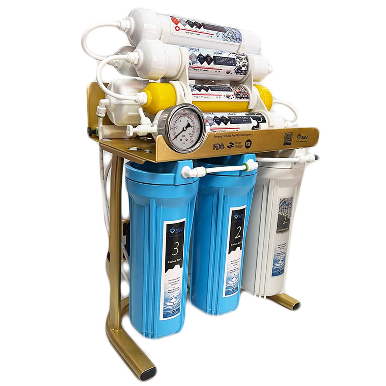 دستگاه تصفیه کننده آب اس اس وی مدل GoldenBlue 2W X900 به همراه شیردوکاره — تصویر ۳
