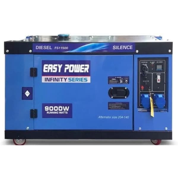 موتور برق دیزلی ایزی پاور 9 کیلووات مدل FS11500 سوپر سایلنت استارتی تک فاز — تصویر ۲