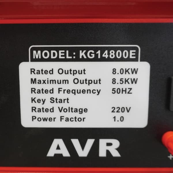موتور برق دوگانه سوز ایزی پاور 8.5 کیلووات مدل KG14800E تک فاز استارتی — تصویر ۲