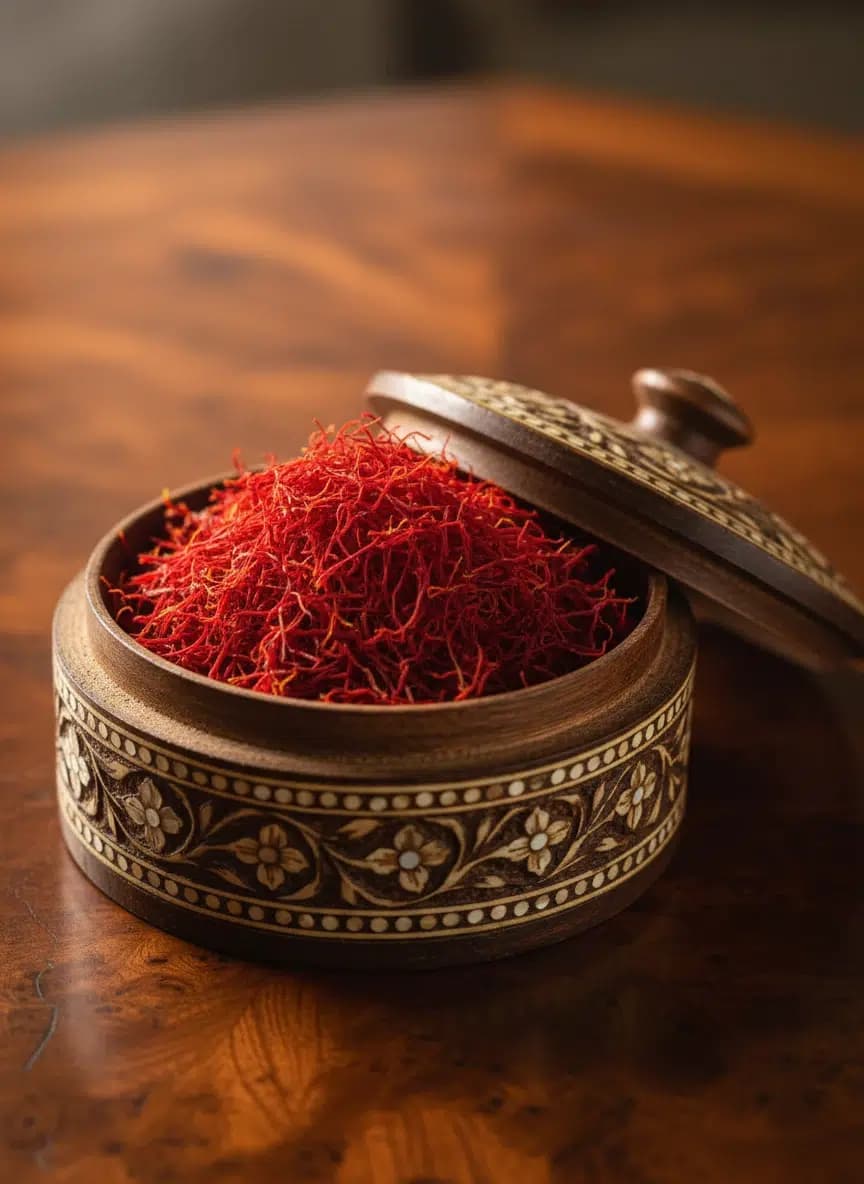 زعفران نگین طبیعی خشک درجه 1 مناسب برای مصارف روز مره با کیفیت تضمینی — تصویر ۳