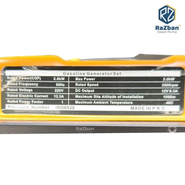 موتور برق بنزینی ایزی پاور 3 کیلووات مدل R5500E2 تک فاز هندلی و استارتی — تصویر ۷