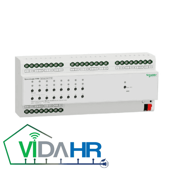 کنترلر هوشمند 16 کانال (کنترل روشنایی، پرده برقی و فن کوئل) – 10 آمپر سری Schneider Hybrid – MTN6700-0116