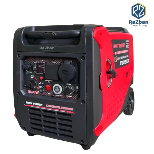 موتور برق سه گانه سوز ایزی پاور 6.8 کیلووات مدل S7500GAS اینورتری سایلنت ریموت‌دار با پورت ATS