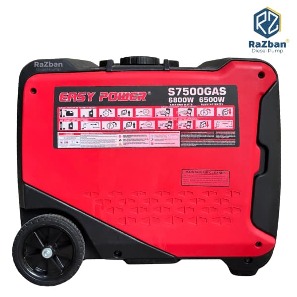 موتور برق سه گانه سوز ایزی پاور 6.8 کیلووات مدل S7500GAS اینورتری سایلنت ریموتدار با پورت ATS — تصویر ۷