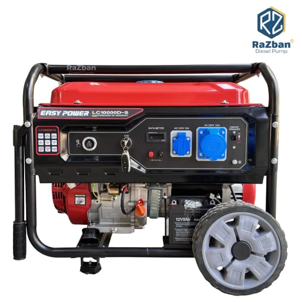 موتور برق بنزینی ایزی پاور 10 کیلووات مدل LC10000DS ریموتدار با پورت ATS