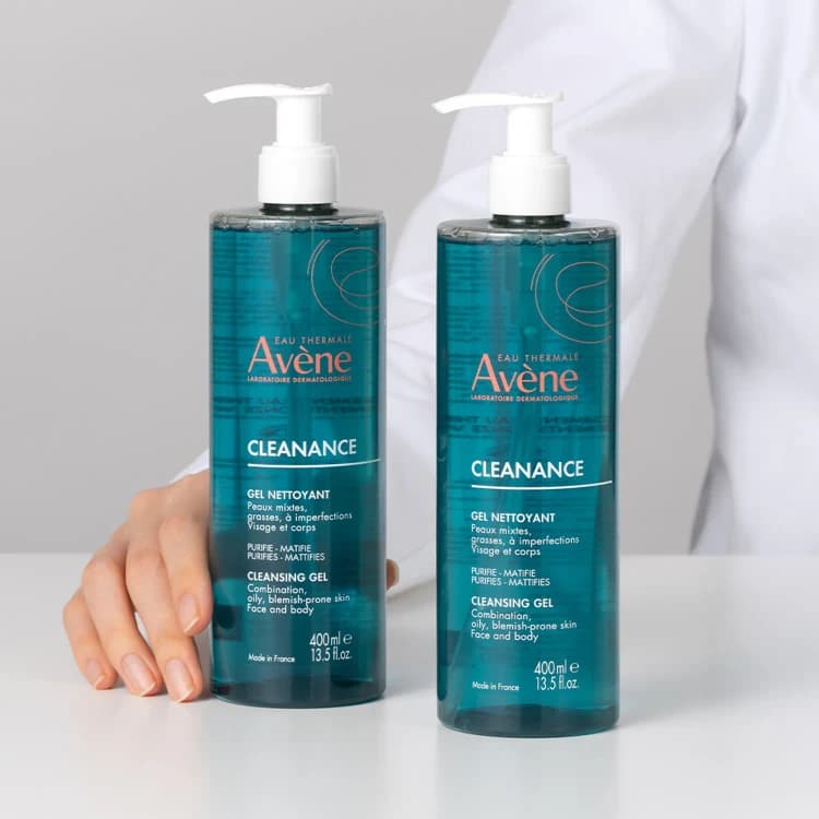 ژل شوینده اون Avene مدل کلینانس پوست چرب و مختلط ۴٠٠ میل — تصویر ۲