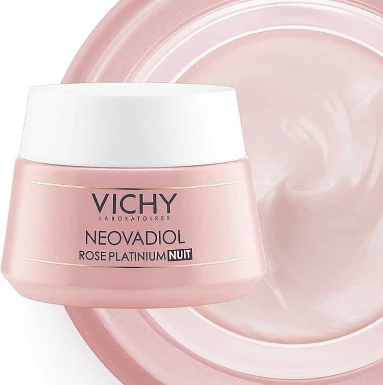 کرم شب ضد چروک ویشی مدل نئووادیول رز پلاتینیوم Neovadiol Rose Platinium