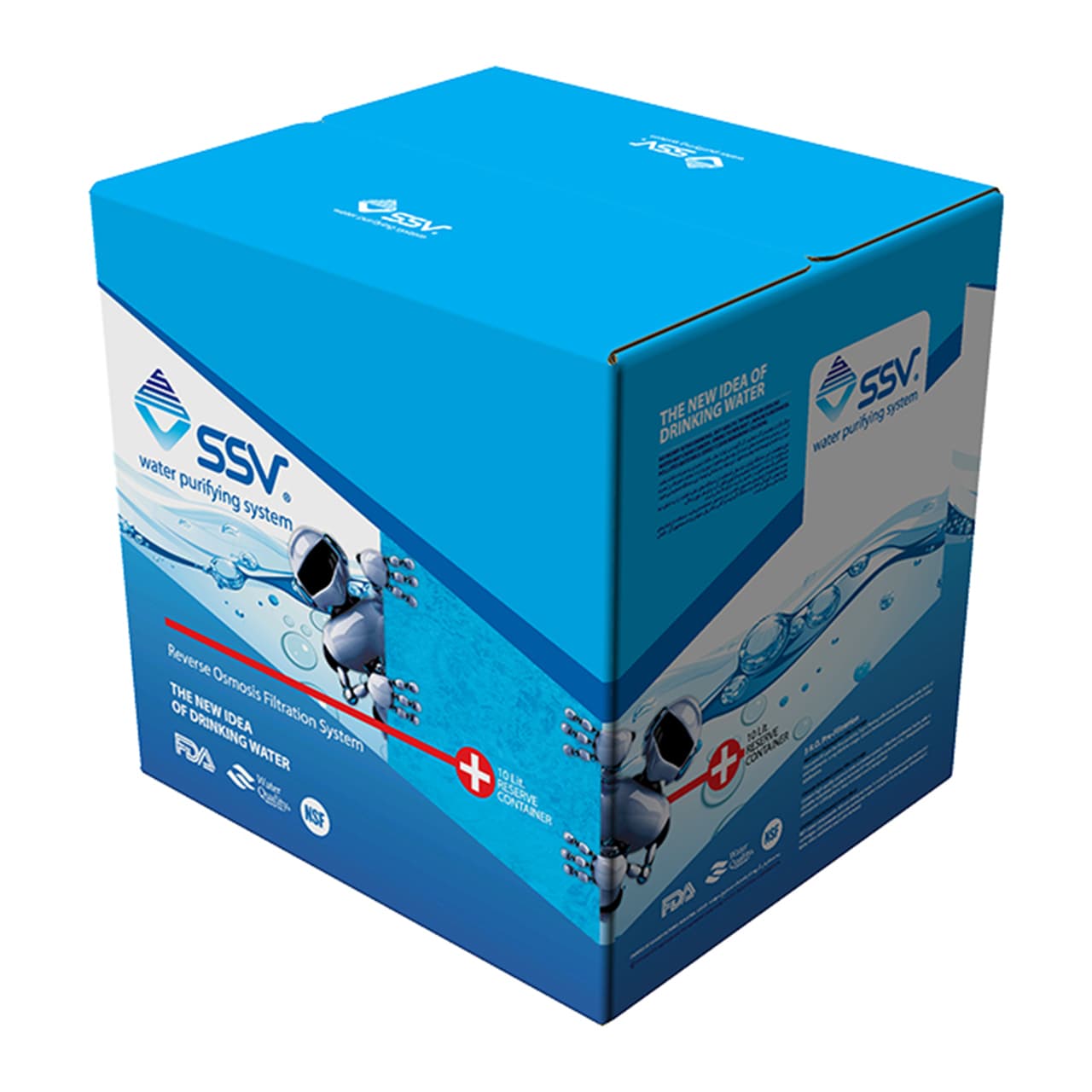 دستگاه تصفیه کننده آب اس اس وی مدل MaxPro 2W X1000 به همراه شیر دوکاره و فیلتر تصفیه آب بسته 3 عددی — تصویر ۶