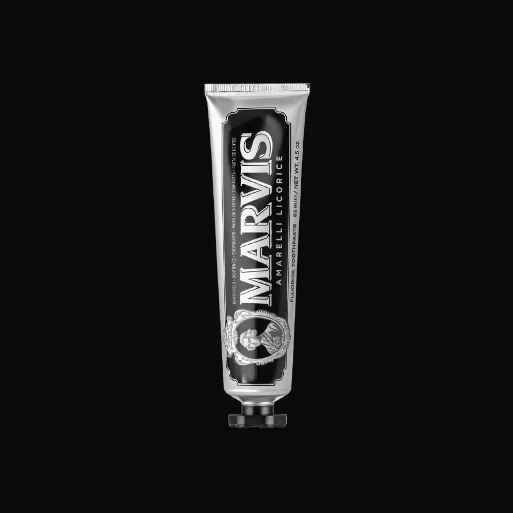 خمیردندان نعنا شیرین بیان مارویس ٨۵ میل ‏Marvis Amarelli Licorice Mint 85ml — تصویر ۵