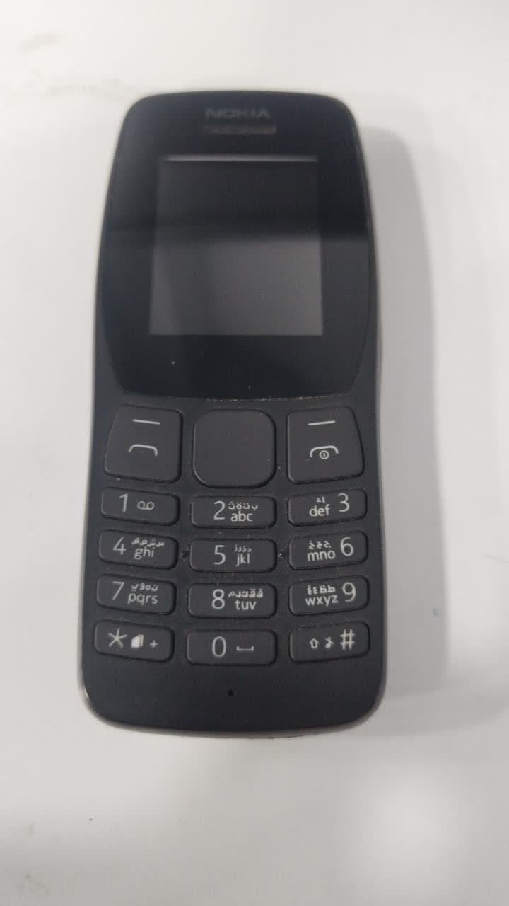 گوشی نوکیا 105 دوربین‌دار استوک | حافظه 4MB رم 4MB | باتری 800mAh | با کارتن، باتری و شارژر