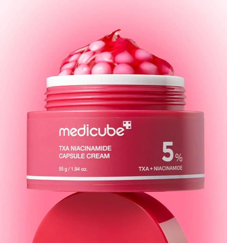 ‎کرم کپسولی ترانگزامیک اسید و نیاسینامید مدیکیوب MEDICUBE TXA Niacinamide Capsule Cream — تصویر ۲