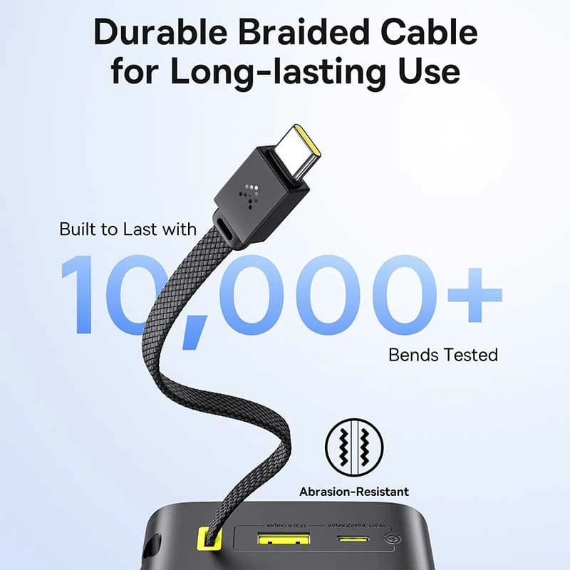 پاوربانک 22 وات بیسوس مدل EnerFill FC51 Bipow 2 Pro ظرفیت 30000 میلی‌آمپرساعت به همراه کابل متصل USB-C — تصویر ۶