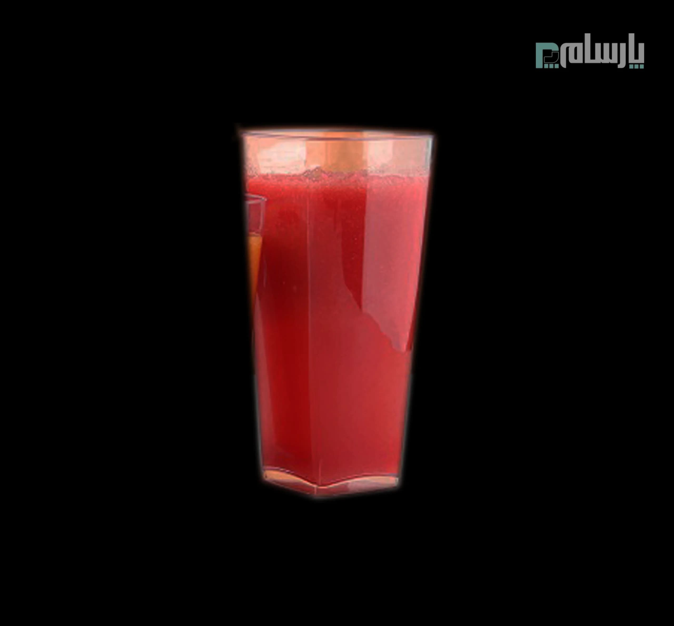 لیوان طلقی یاسا درب دار شفاف 550 سی سی برنا