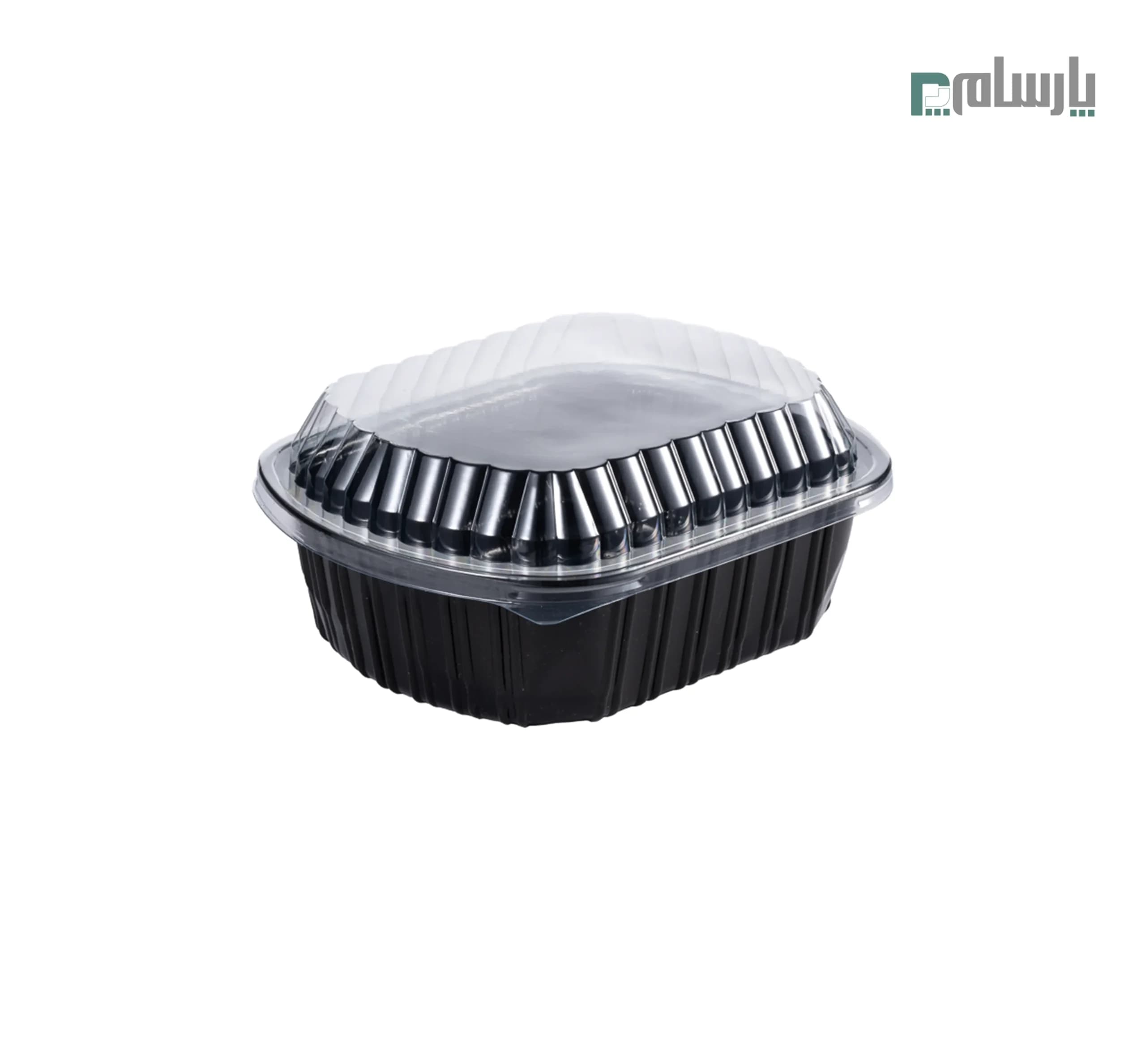 ظرف ترموفرمینگ یکبار مصرف بیضی تک خانه عمق 7.5-مشکی